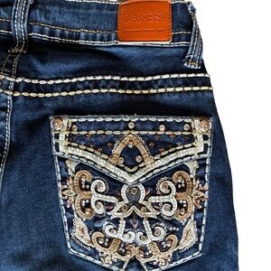 🤠 Danesi Bling Western Bootcut Jeans | Size 5 🤠 Embroidered Cowgirl